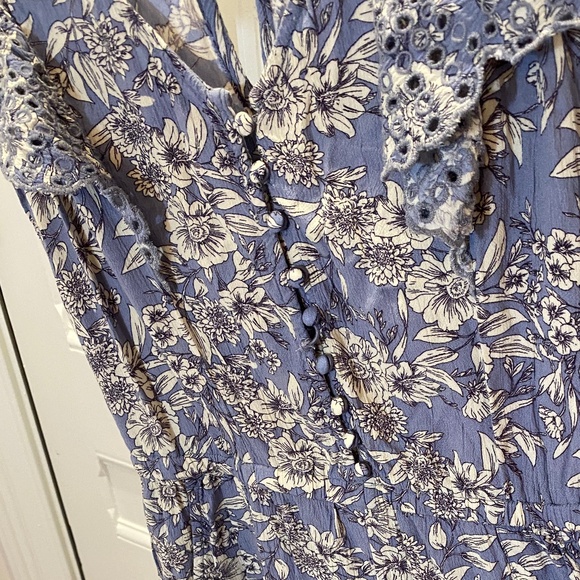 American Eagle Outfitters Blue/Lavender Jumpsuit - Size Medium - Picture 8 of 10